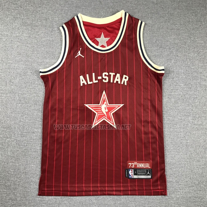Camiseta Luka Doncic NO 77 Nino Dallas Mavericks All Star 2024 Rojo